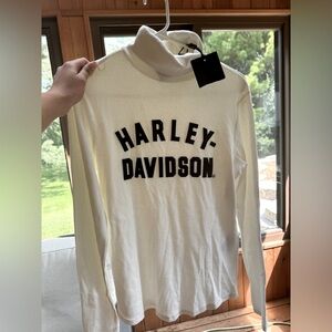 New Genuine Harley Davidson 96468-23VW Women's M Turtleneck Off White